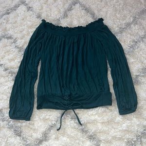NWT Aéropostale Off the Shoulder Long Sleeve Top
